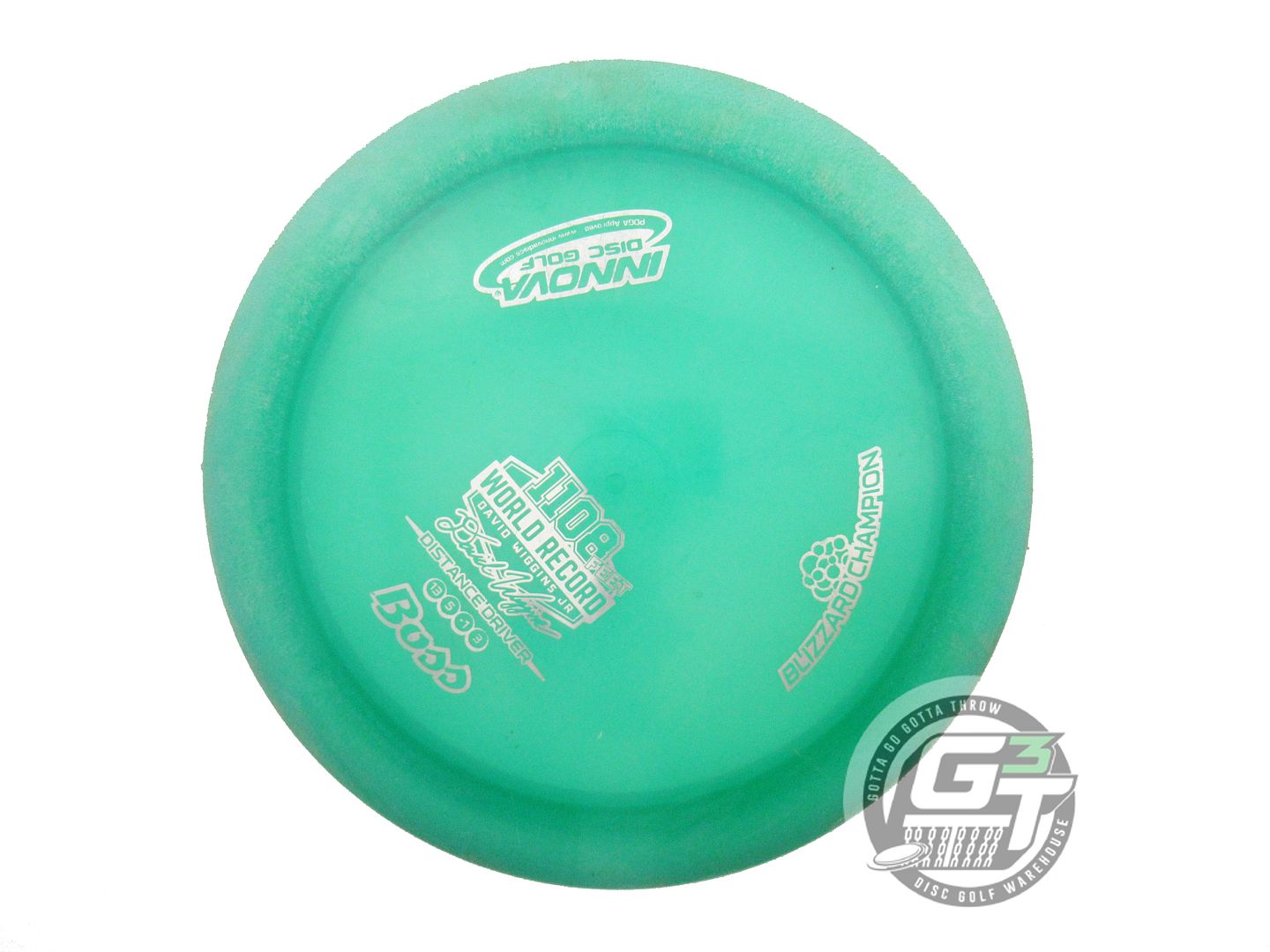 USED Innova Blizzard Boss 158g Seafoam Silver Foil Distance Driver Golf Disc