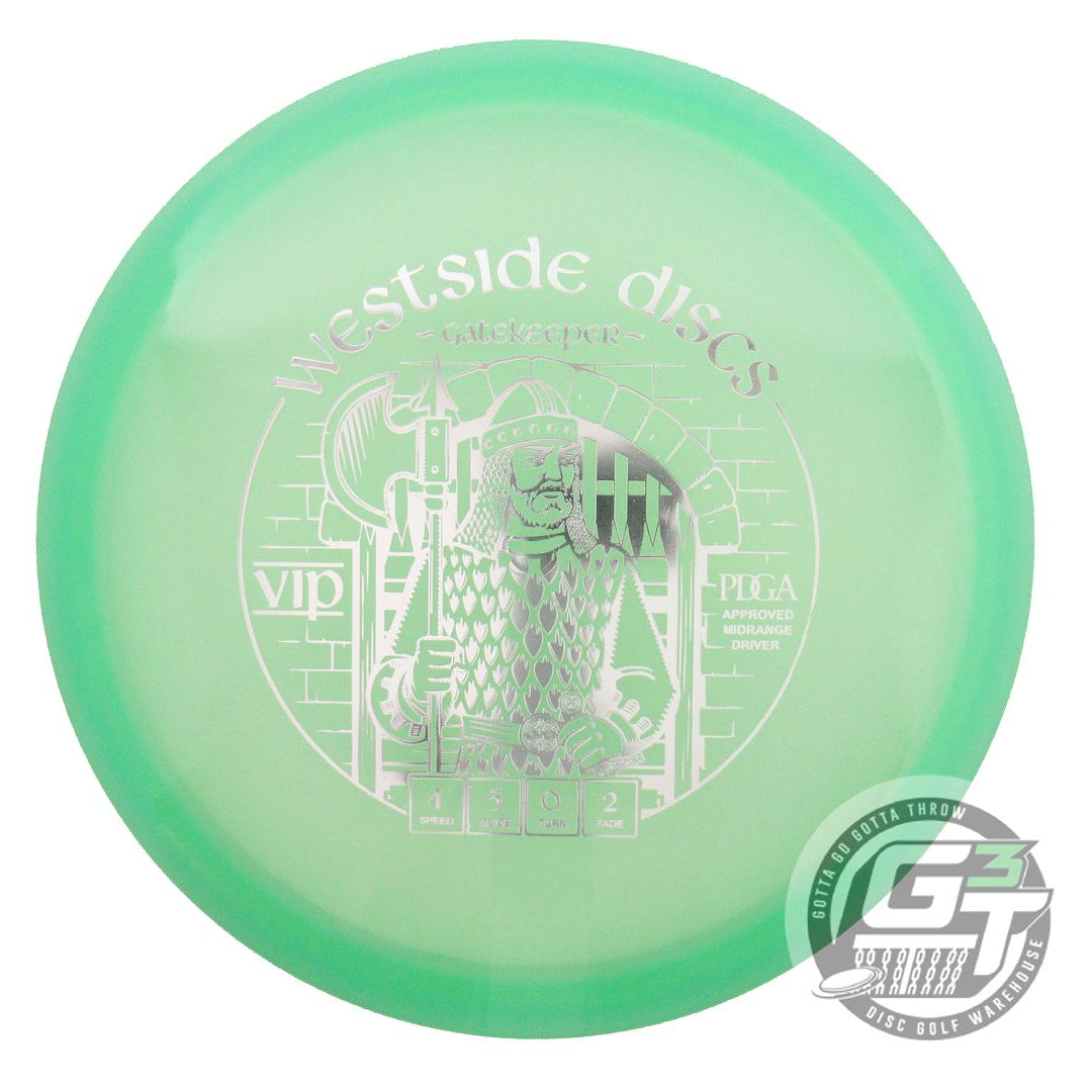 NOS Westside Discs VIP Gatekeeper 178g Green Silver Foil Midrange Golf Disc