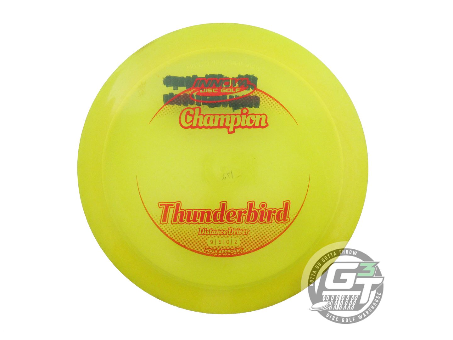 USED Innova Champion Thunderbird 172g Yellow Red Foil Distance Driver Golf Disc