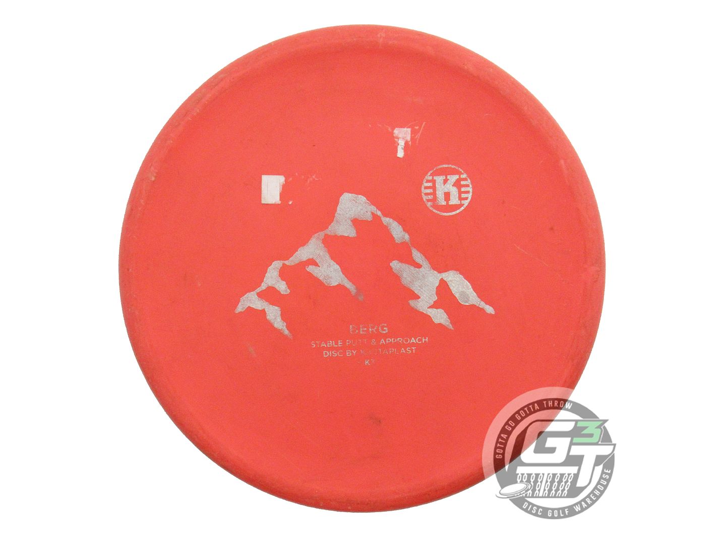 USED Kastaplast K3 Berg 173g Red Silver Glitter Foil Putter Golf Disc