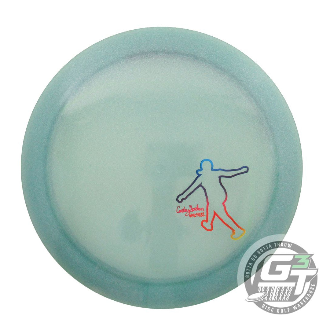 USED Dynamic Discs Lucid Trespass 173g Teal Rainbow Foil Distance Driver Disc
