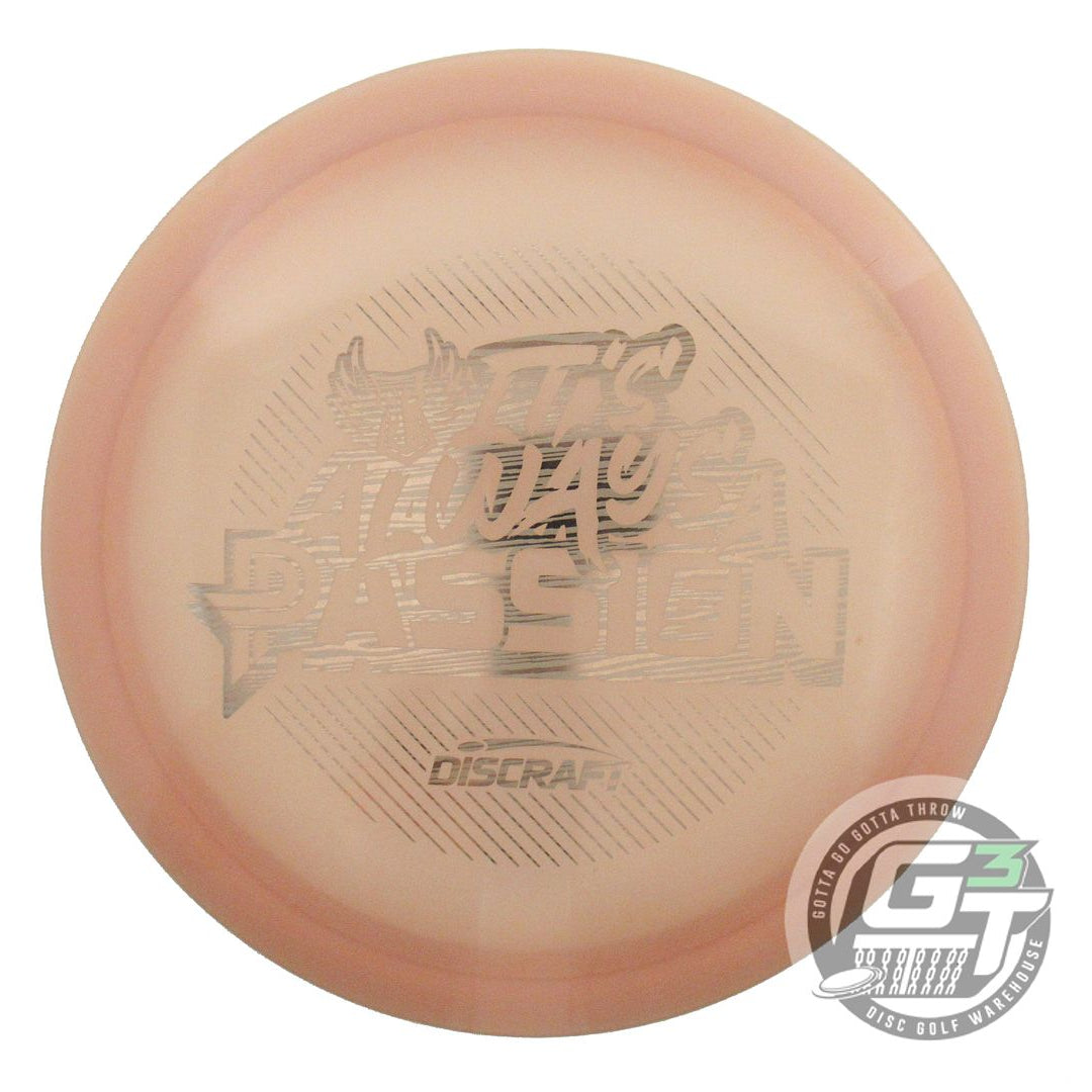 USED Discraft ColorShift Z Passion 175g Peach Wood Grain Foil Driver Golf Disc