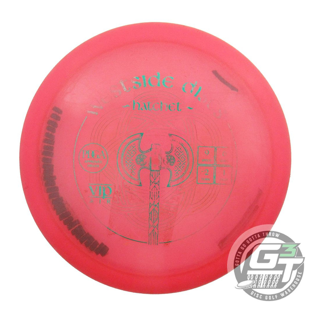 USED Westside Discs VIP AIR Hatchet 154g Pink Green Foil Fairway Driver Disc