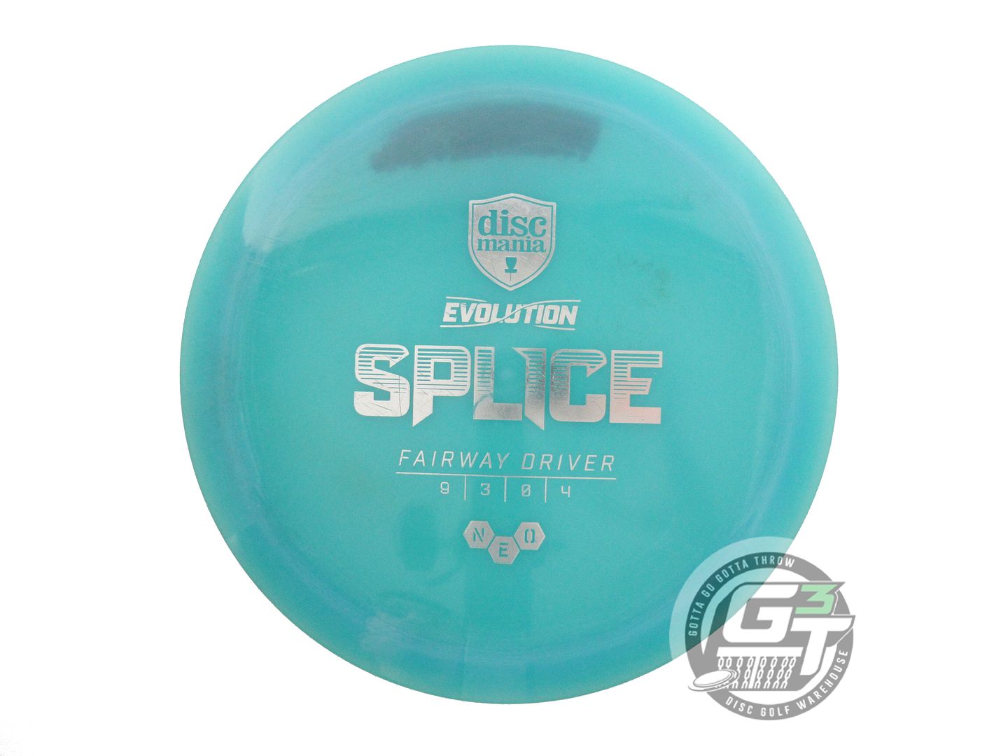 USED DiscMania Neo Splice 173g Teal Silver Foil Fairway Driver Golf Disc