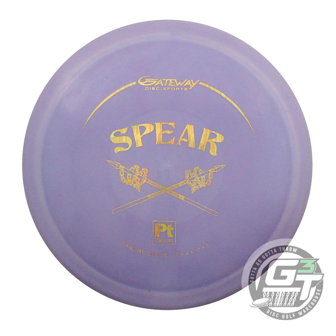 USED Gateway Platinum Spear 172g Purple Gold Foil Fairway Driver Golf Disc