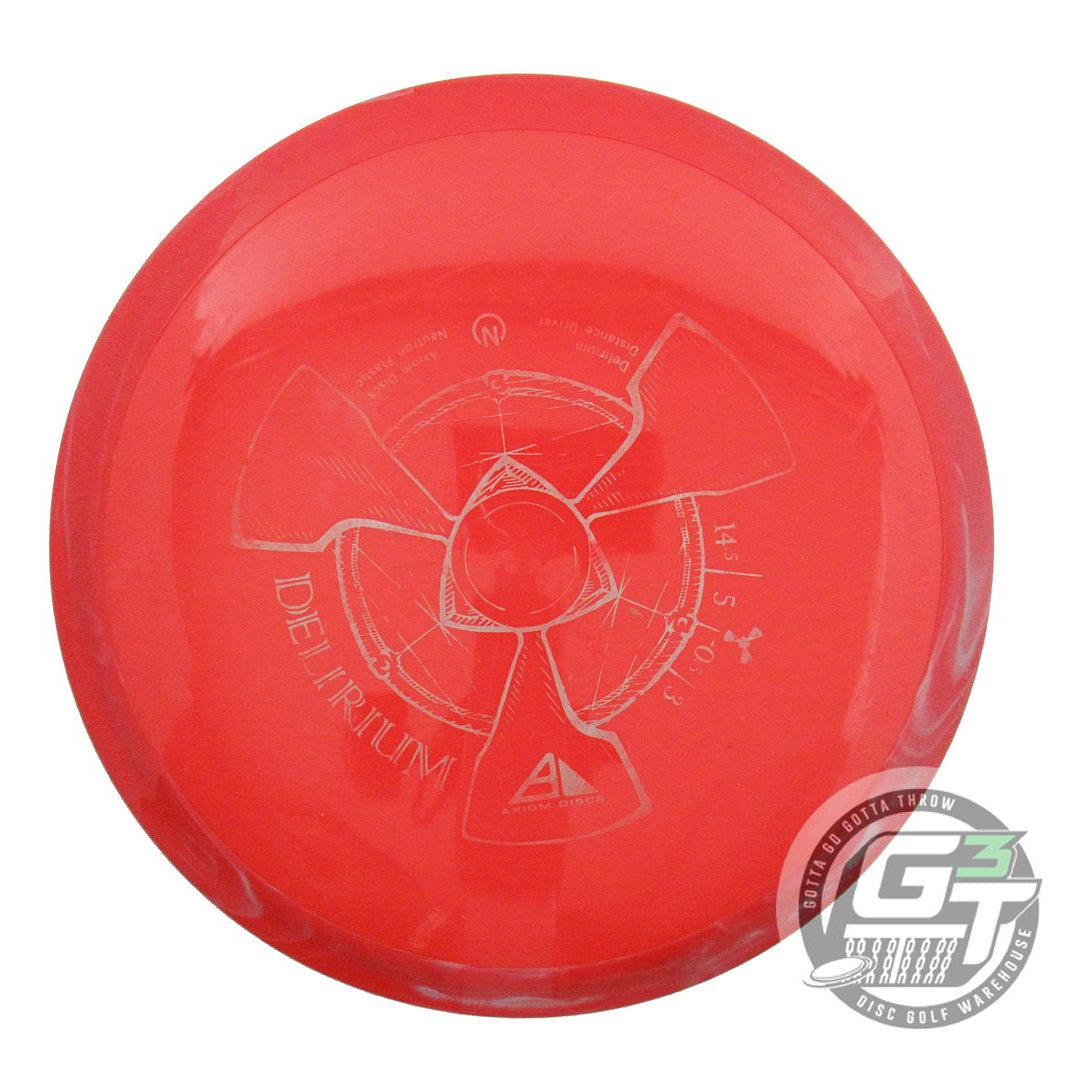 USED Axiom Discs Neutron Delirium 175g Red Red Rim Distance Driver Disc