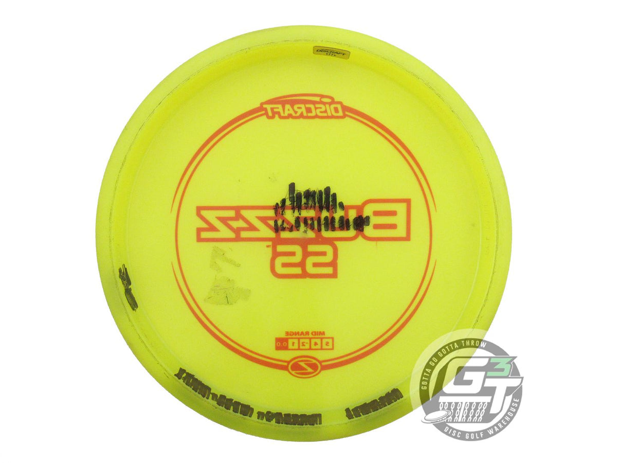 USED Discraft Z Buzzz SS 178g Yellow Red Stamp Midrange Golf Disc