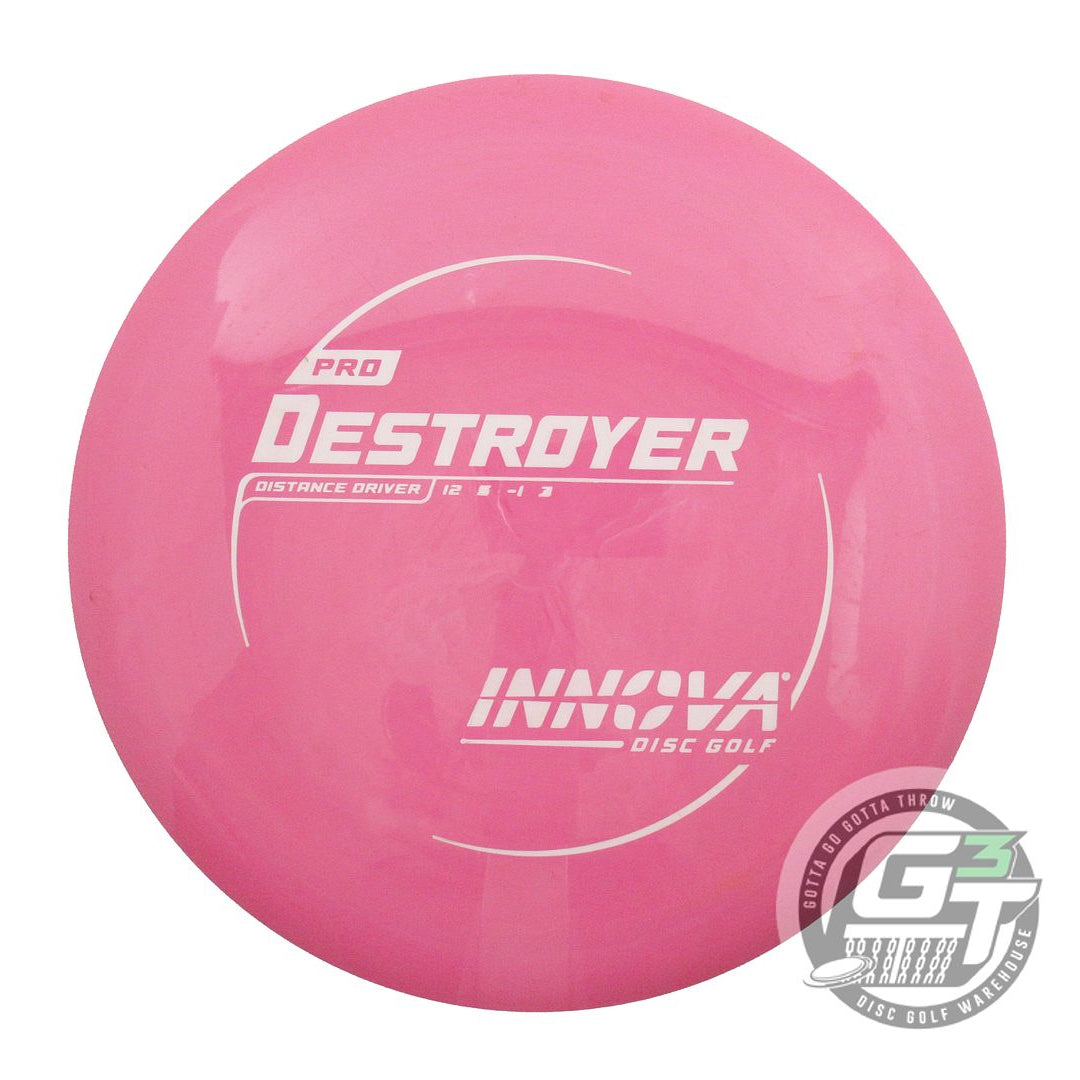 USED Innova Pro Destroyer 174g Pink White Stamp Distance Driver Golf Disc