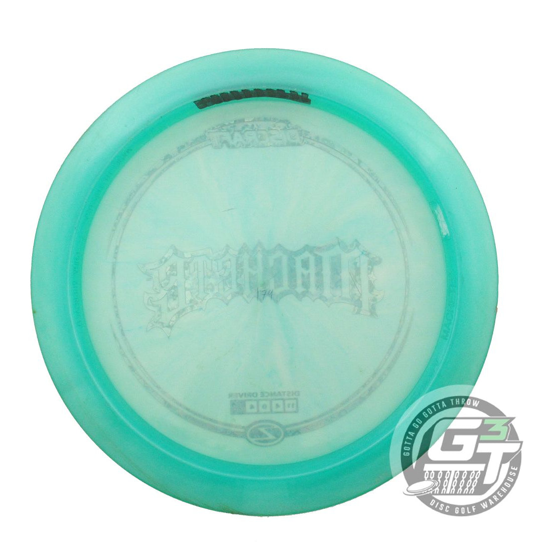 USED Discraft Z Machete 178g Seafoam Pink Heart Foil Distance Driver Golf Disc
