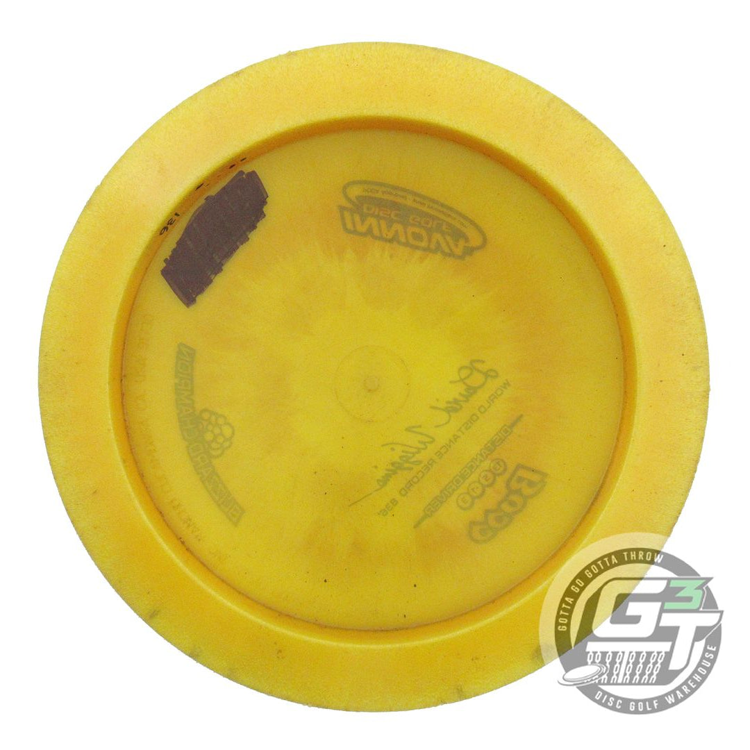 USED Innova Blizzard Boss 136g Yellow SWAMP DYED Distance Driver Golf Disc