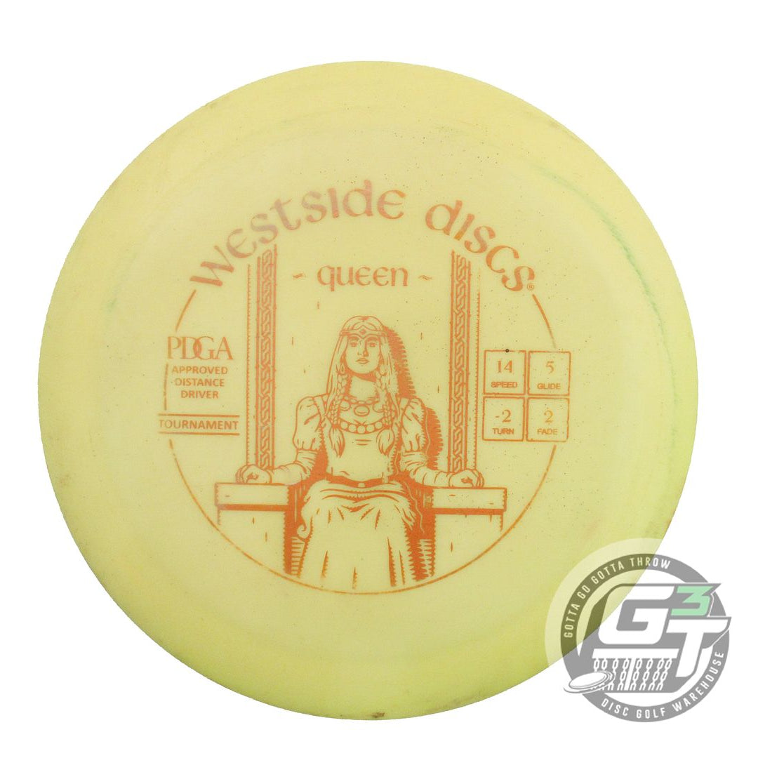 USED Westside Discs Tournament Queen 174g Yellow Distance Driver Golf Disc
