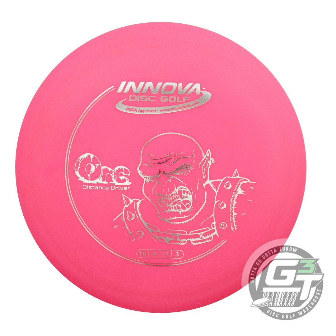 USED Innova DX Orc 175g Pink Silver Foil A Distance Driver Golf Disc