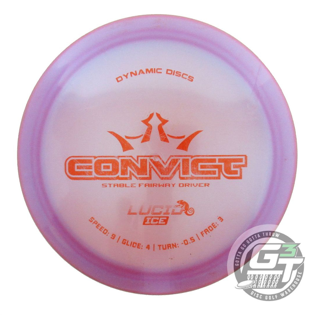 USED Dynamic Discs Chameleon Lucid Ice Convict 173g Pink Distance Driver Disc