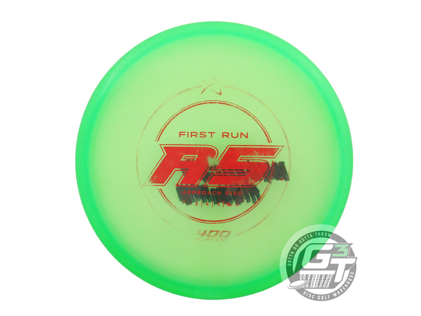 USED Prodigy Discs FIRST RUN 400 A5 177g Green Red Prism Foil Midrange Golf Disc