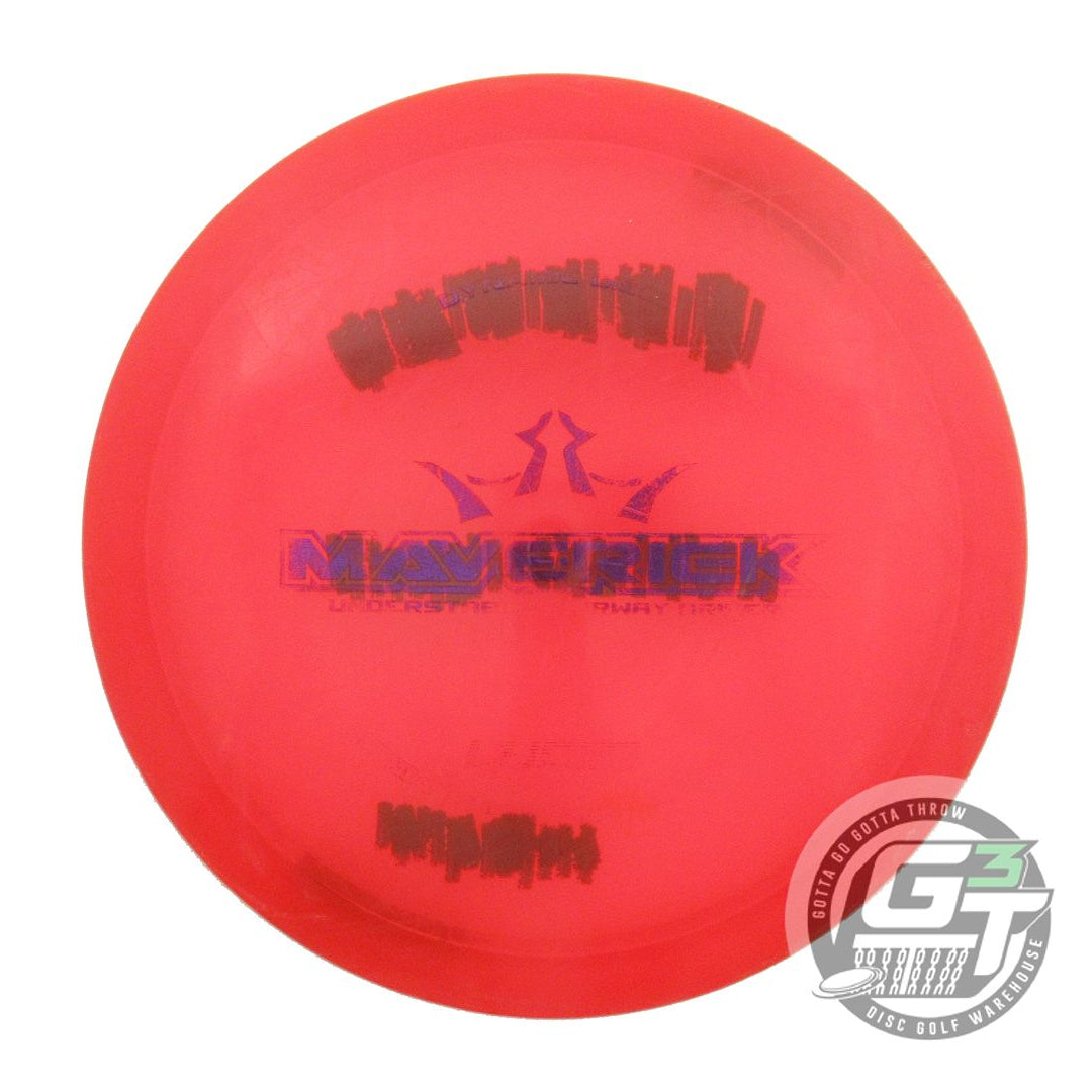 USED Dynamic Discs Lucid Maverick 173g Red Purple Foil Distance Driver Golf Disc