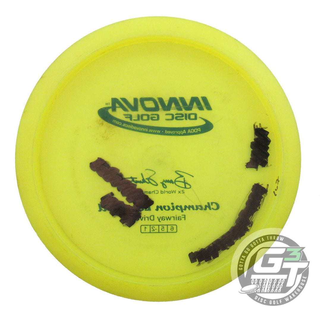 USED Innova Champion Leopard 167g Yellow Black Stamp Fairway Driver Golf Disc