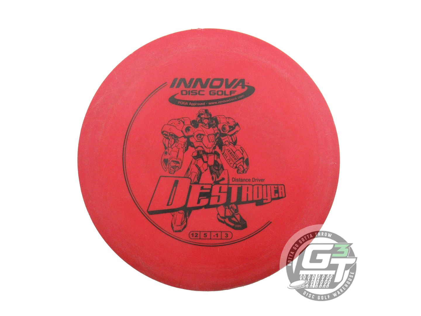 USED Innova DX Destroyer 166g Red Black Stamp Distance Driver Golf Disc