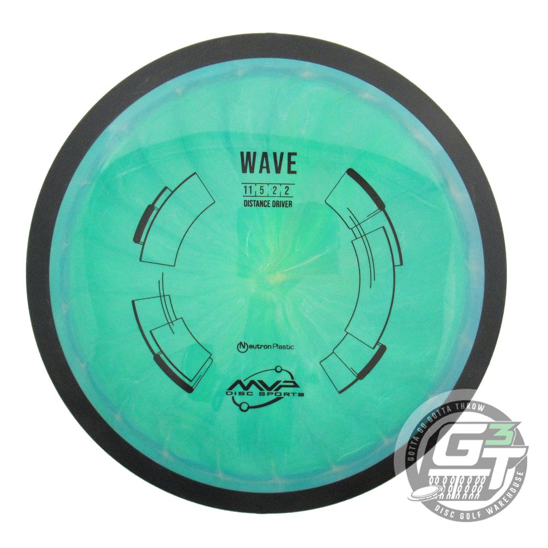 USED MVP Disc Sports Neutron Wave 167g Blue-Green Distance Driver Golf Disc