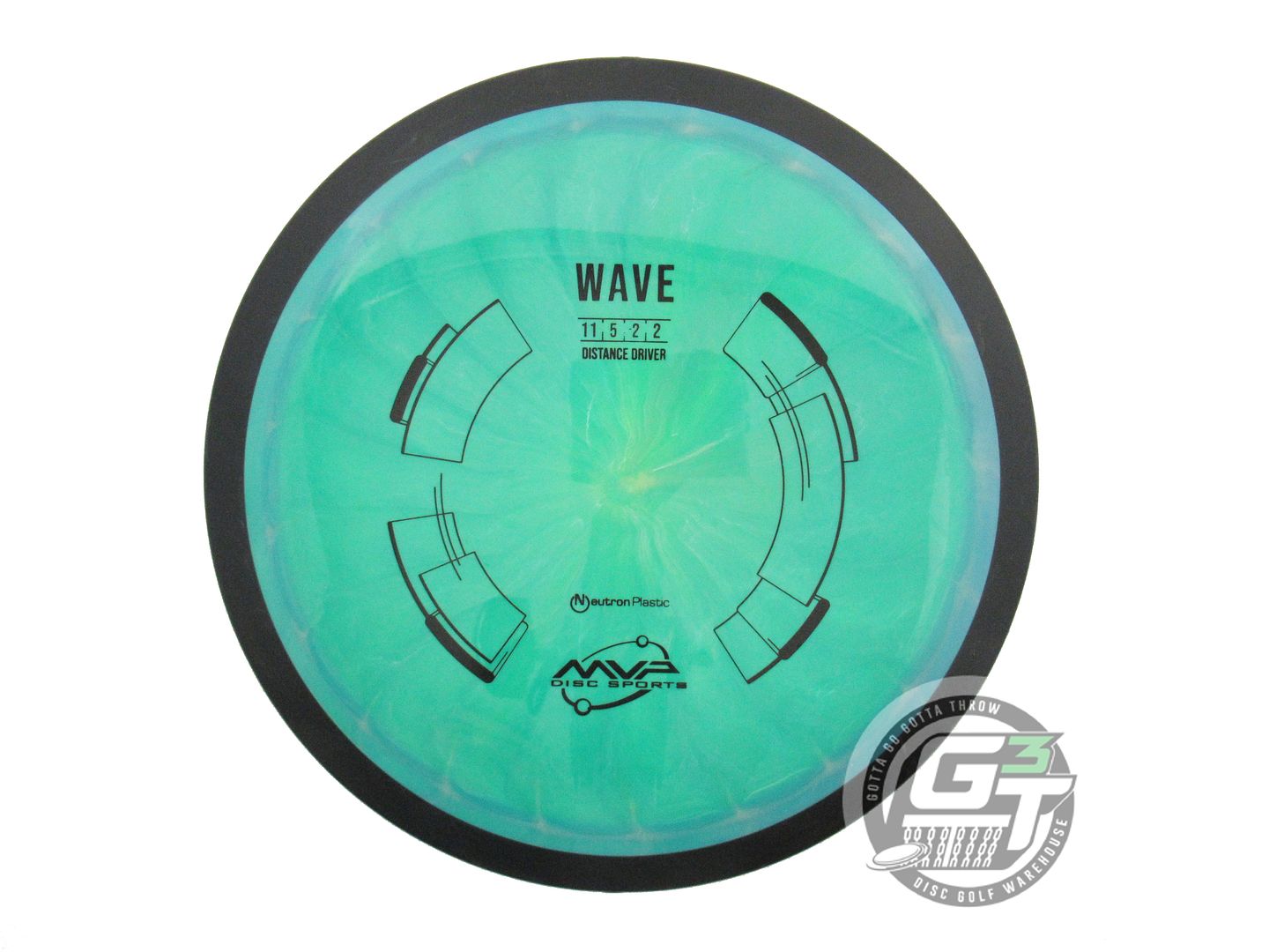 USED MVP Disc Sports Neutron Wave 167g Blue-Green Distance Driver Golf Disc