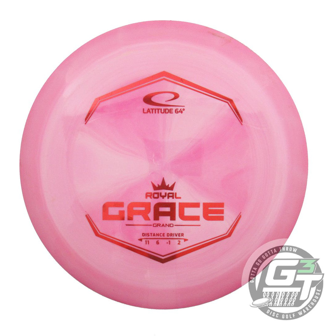 USED Latitude 64 Royal Grand Grace 173g Pink Red Foil Distance Driver Disc