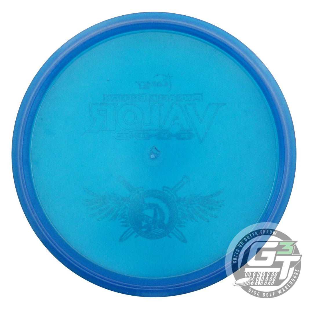 USED Legacy Discs Pinnacle Valor 176g Blue Gold Tron Foil Midrange Golf Disc