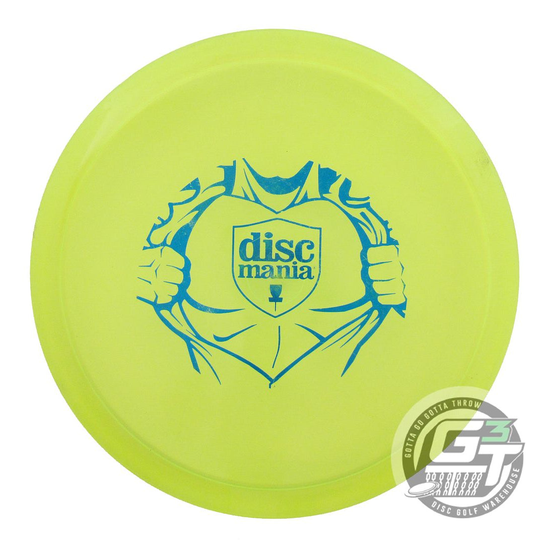 USED DiscMania SUPERHERO C-Line MD3 180g Yellow Blue Foil Midrange Golf Disc