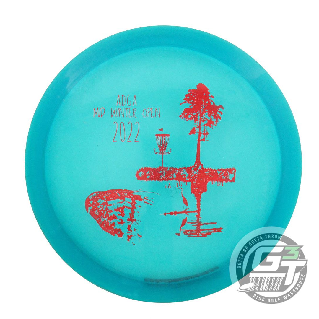 USED Dynamic Discs Lucid Maverick 173g Teal Red Foil Distance Driver Golf Disc