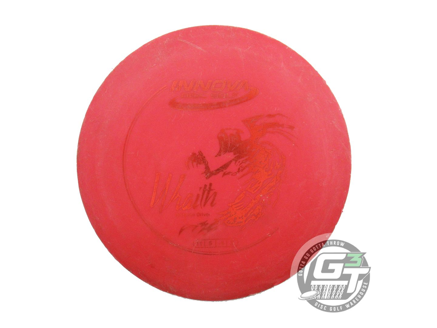 USED Innova DX Wraith 170g Red Red Foil Distance Driver Golf Disc