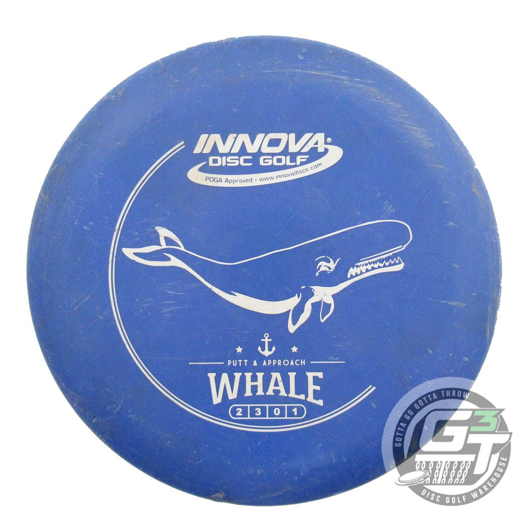 USED Innova DX Whale 175g Blue White Stamp Putter Golf Disc