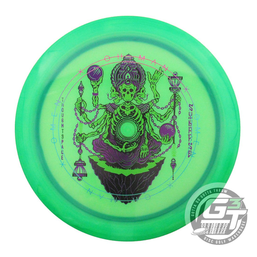 USED Thought Space X-OUT Glow Omen 174g Lime Fairway Driver Golf Disc