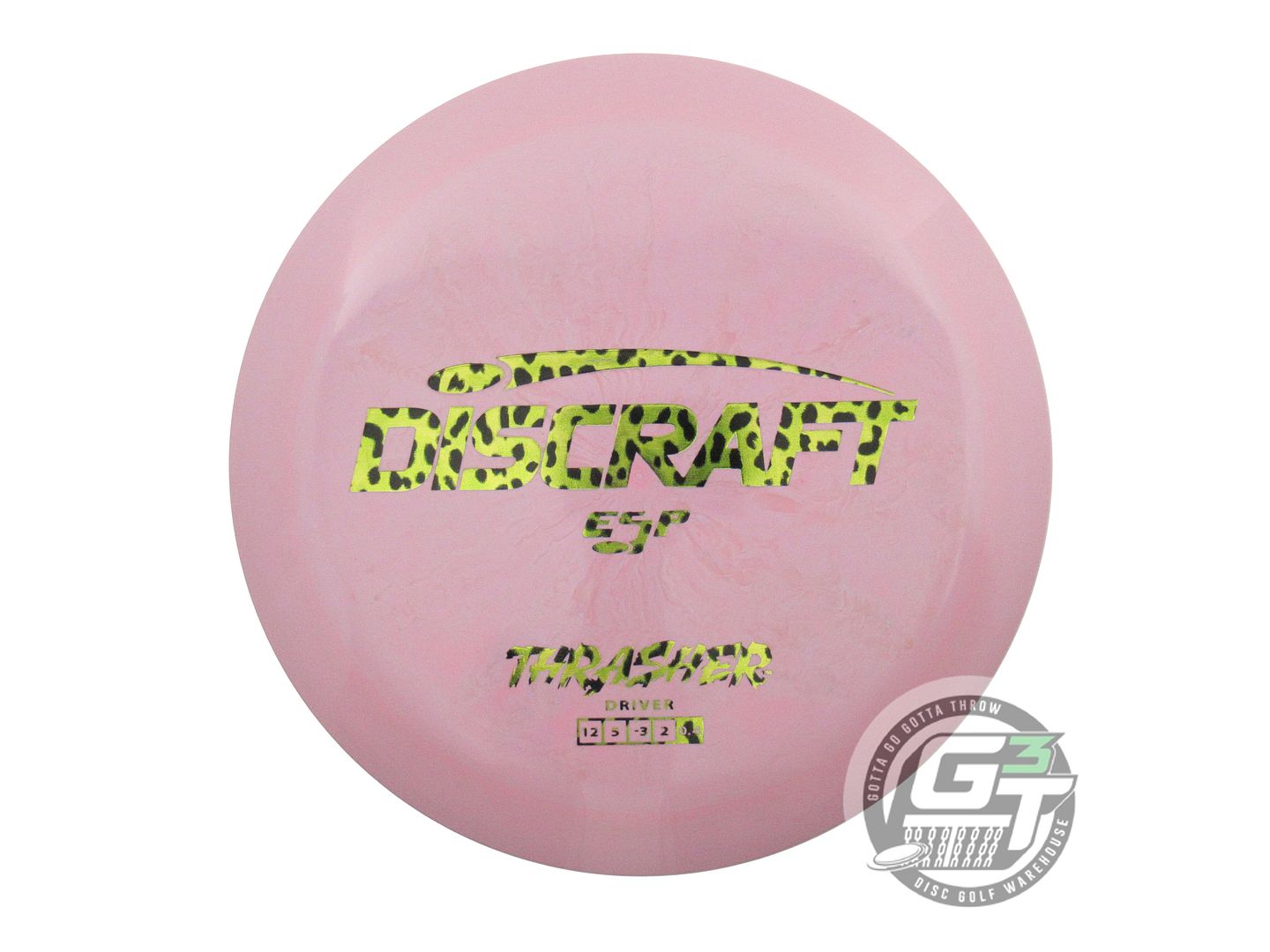 USED Discraft ESP Thrasher 175g Lilac-Tan Cheetah Foil Distance Driver Golf Disc