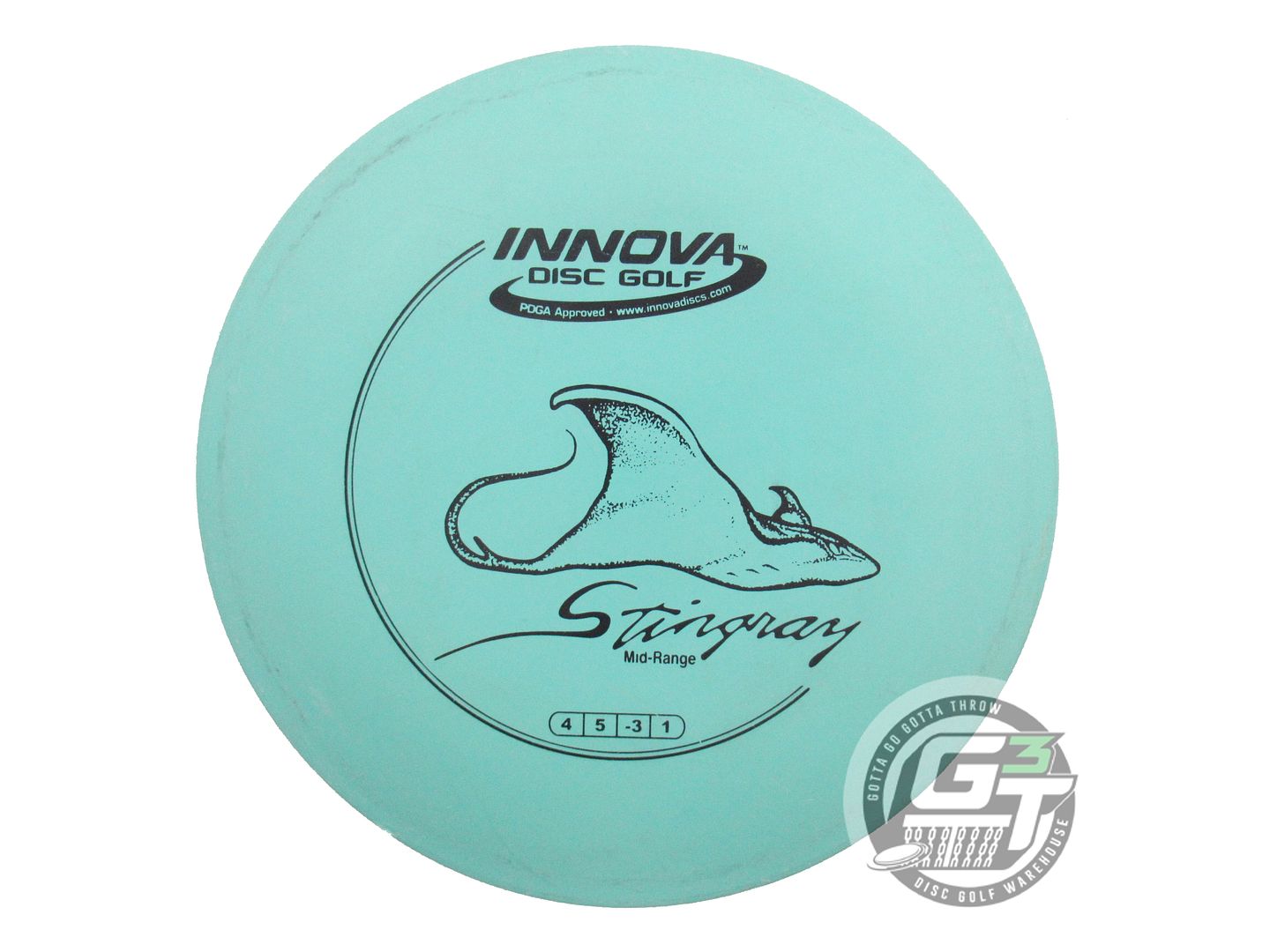USED Innova DX Stingray 167g Seafoam Black Stamp Midrange Golf Disc