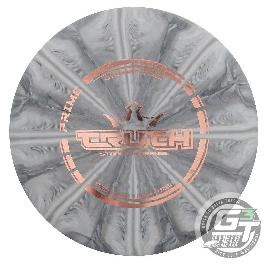 USED Dynamic Discs Prime Burst Truth 178g Gray Silver Foil Midrange Golf Disc