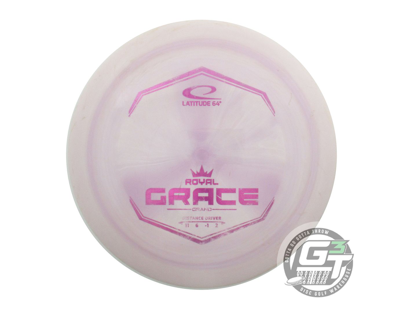 USED Latitude 64 Royal Grand Grace 173g Lilac Magenta Foil Distance Driver Disc