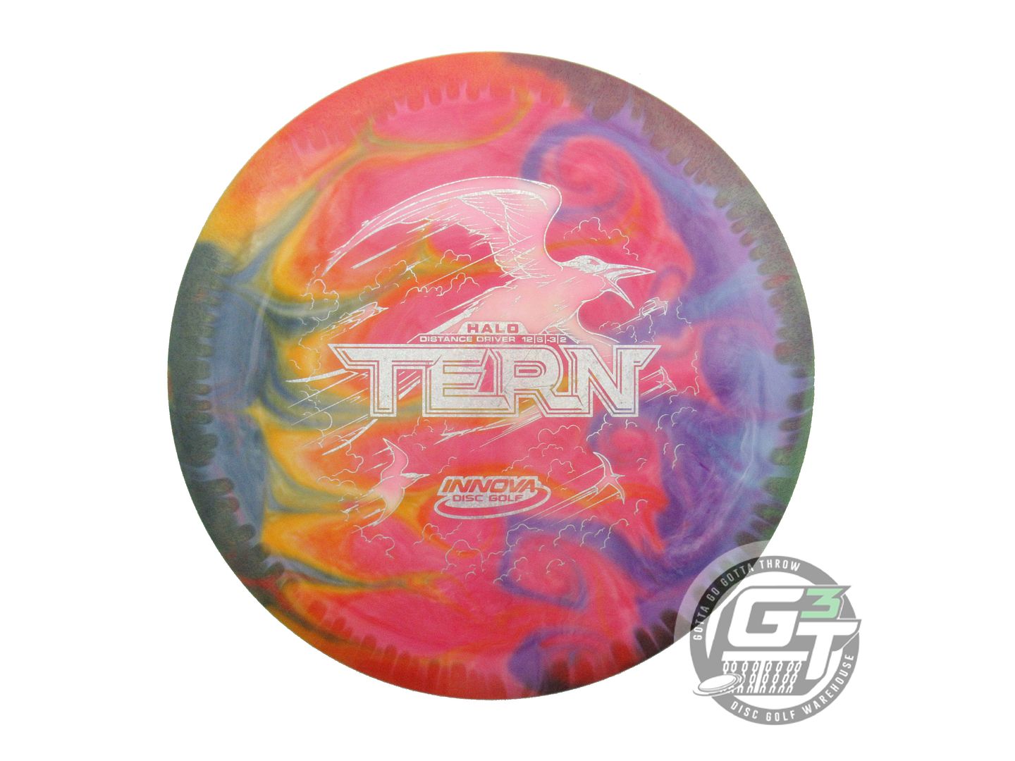 USED Innova Halo Star Tern 175g Yellow-White HOME DYED Distance Driver Golf Disc