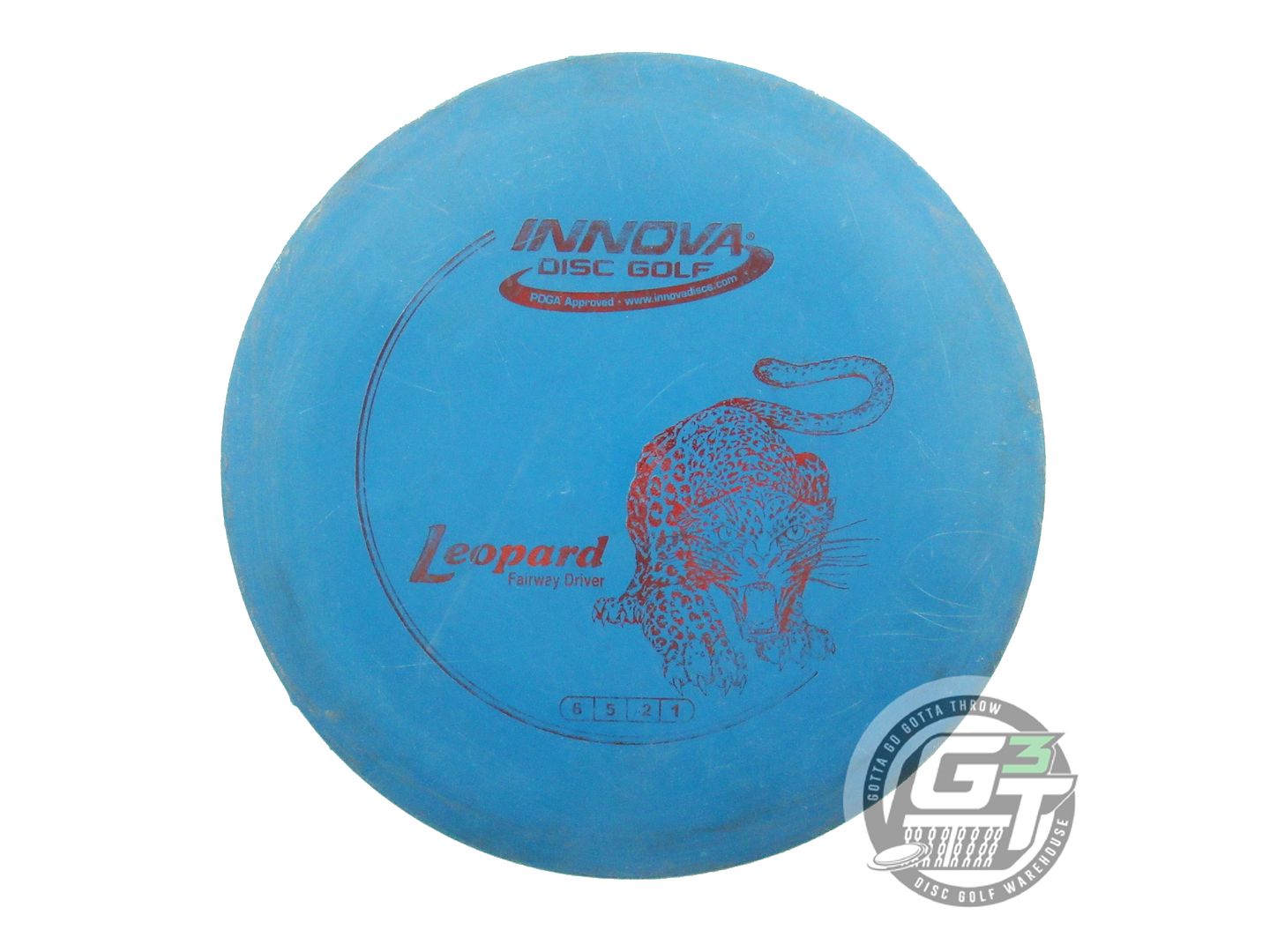 USED Innova DX Leopard 169g Blue Red Foil Fairway Driver Golf Disc