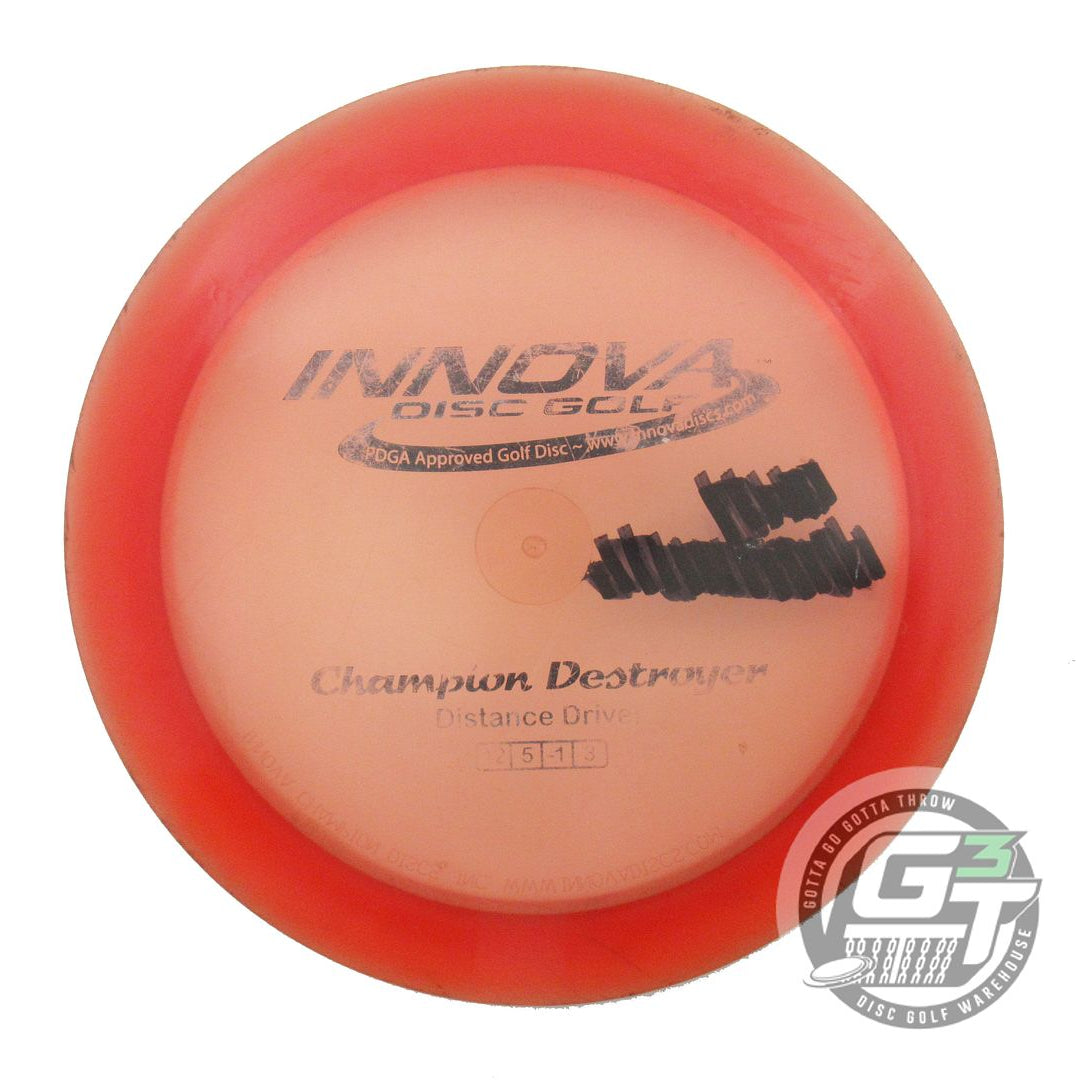 USED Innova Champion Destroyer 176g Red Black Stamp Distance Driver Golf Disc