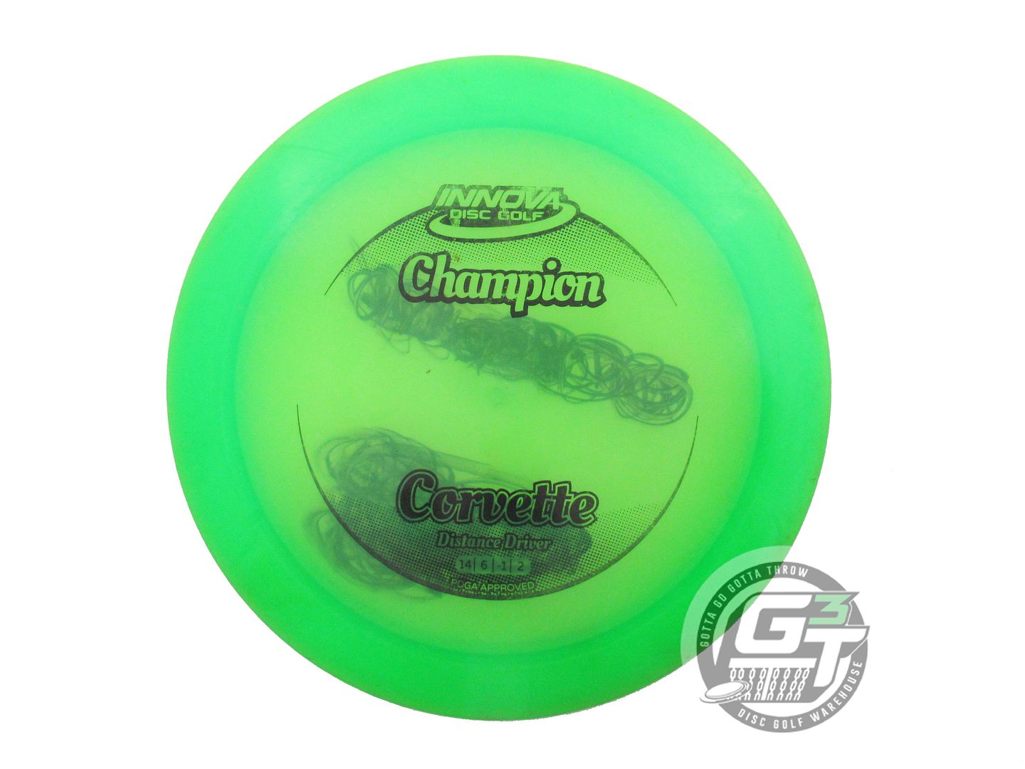 USED Innova Champion Corvette 171g Green Black Stamp Distance Driver Golf Disc