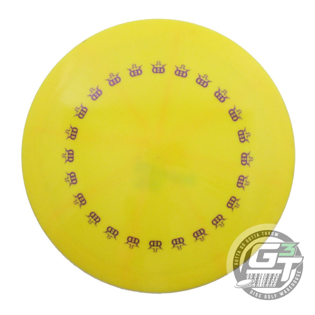 USED Dynamic Discs Fuzion Evader 176g Yellow Purple Foil Fairway Driver Disc