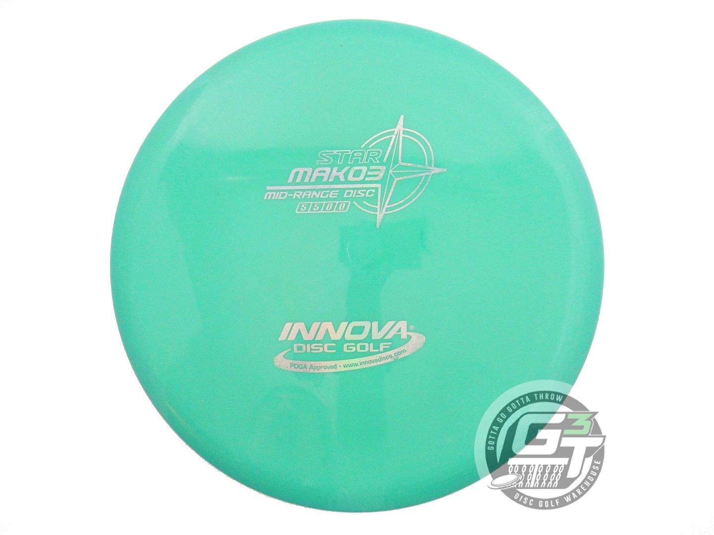 USED Innova Star Mako3 169g Green Silver Holo Foil Midrange Golf Disc