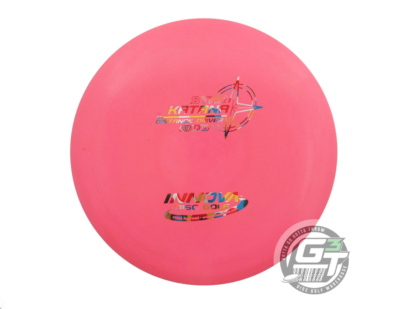 USED Innova Star Katana 172g Pink Wonder Bread Foil Distance Driver Golf Disc