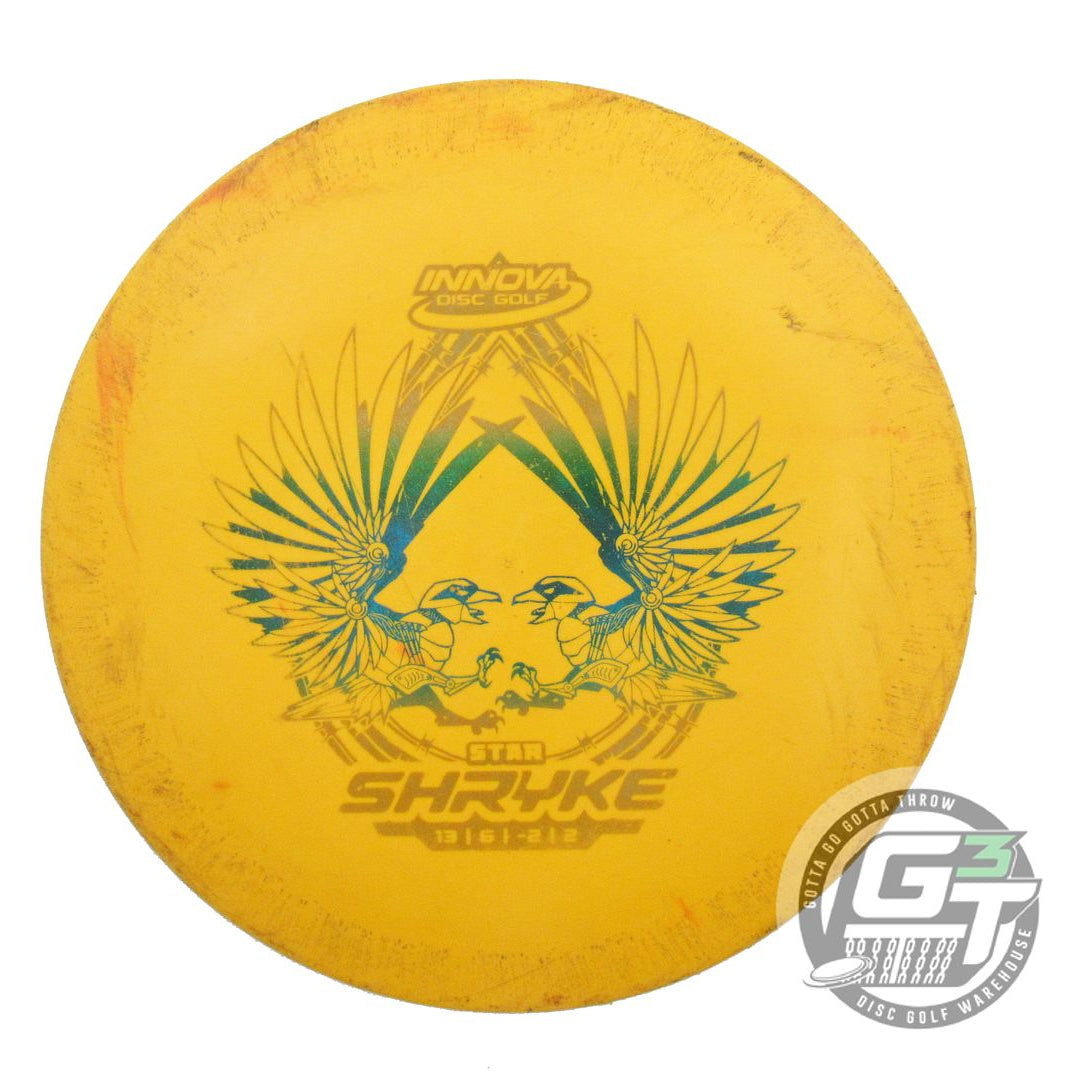USED Innova Star Shryke 158g Marigold Rainbow Foil Distance Driver Golf Disc