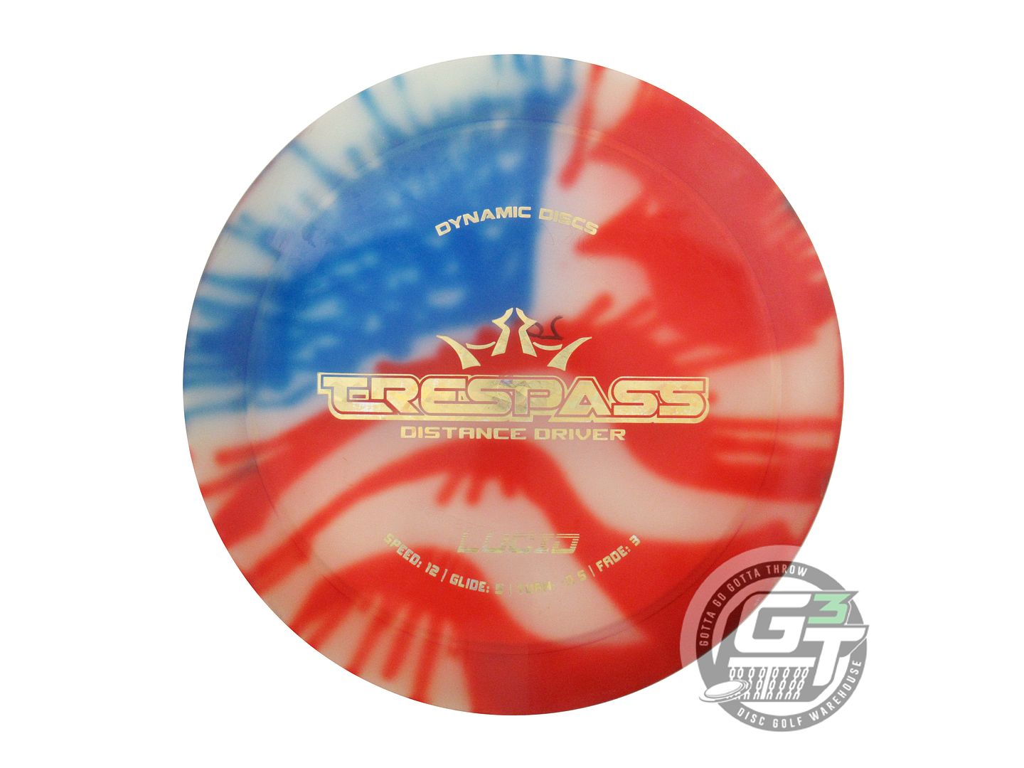 USED Dynamic Discs MyDye Lucid Trespass 174g Flag Distance Driver Golf Disc
