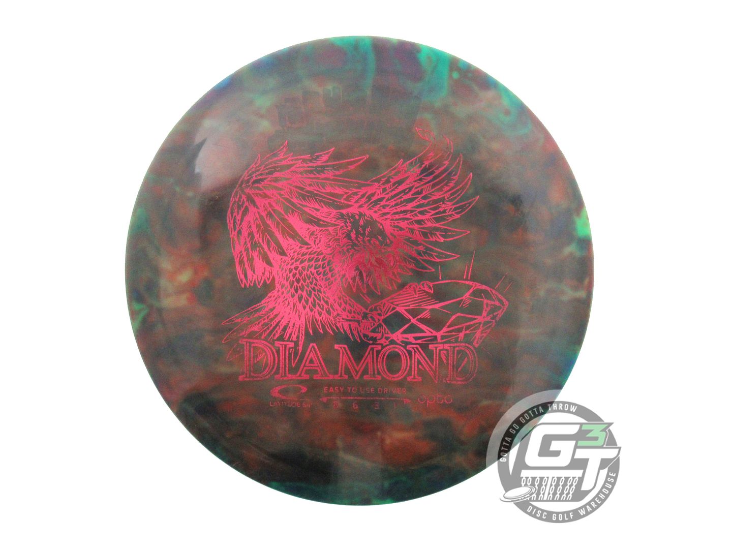 USED Latitude 64 Opto Diamond 155g Teal HOME DYED Fairway Driver Golf Disc