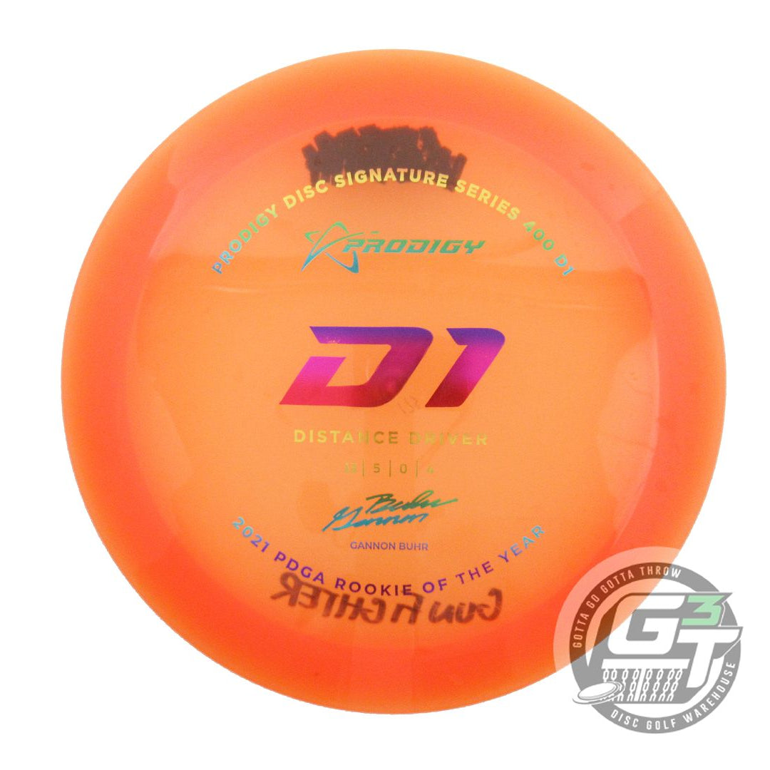 USED Prodigy Discs 400 D1 173g Orange Rainbow Foil Distance Driver Golf Disc