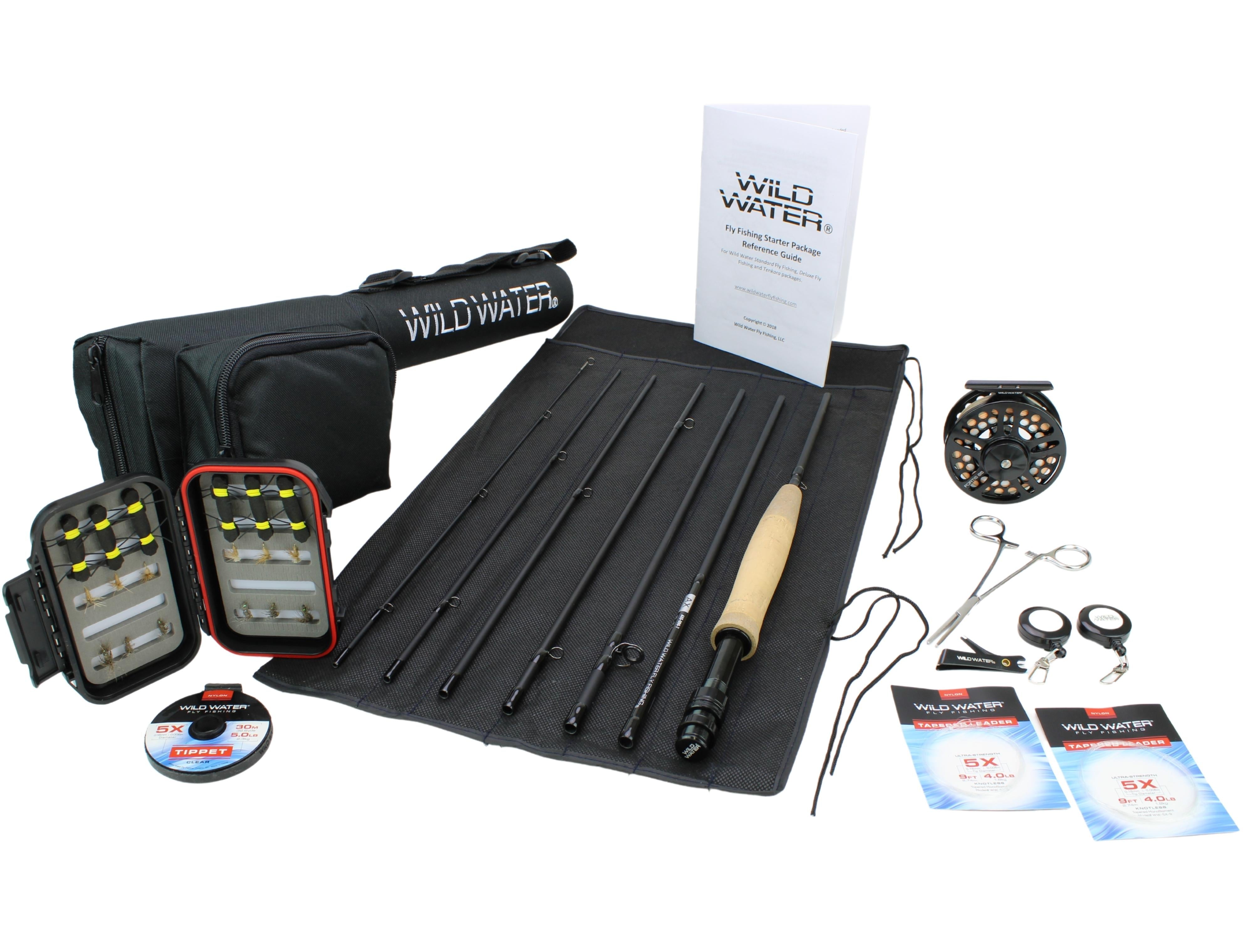 Wild Water Fly Fishing Kit with CNC Fly Reel - 9 ft 5 wt 7-piece