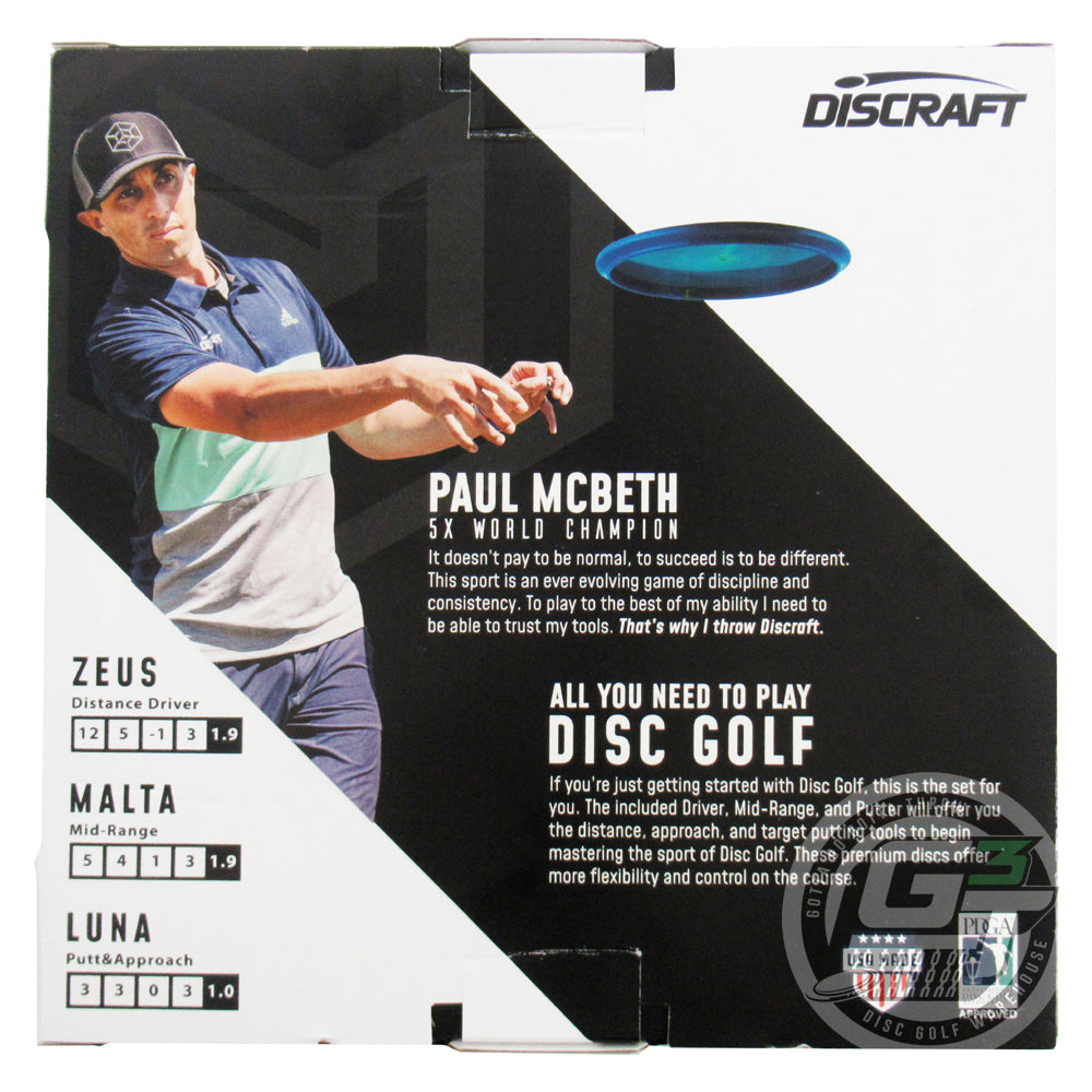 Discraft Paul McBeth 3-Disc Premium Disc Golf Set