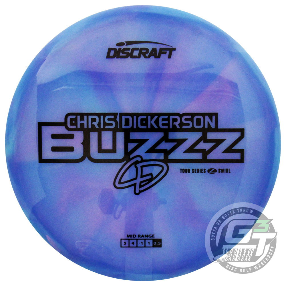 Discraft Limited Edition 2025 Tour Series Chris Dickerson Swirl Elite Z Buzzz Midrange Golf Disc
