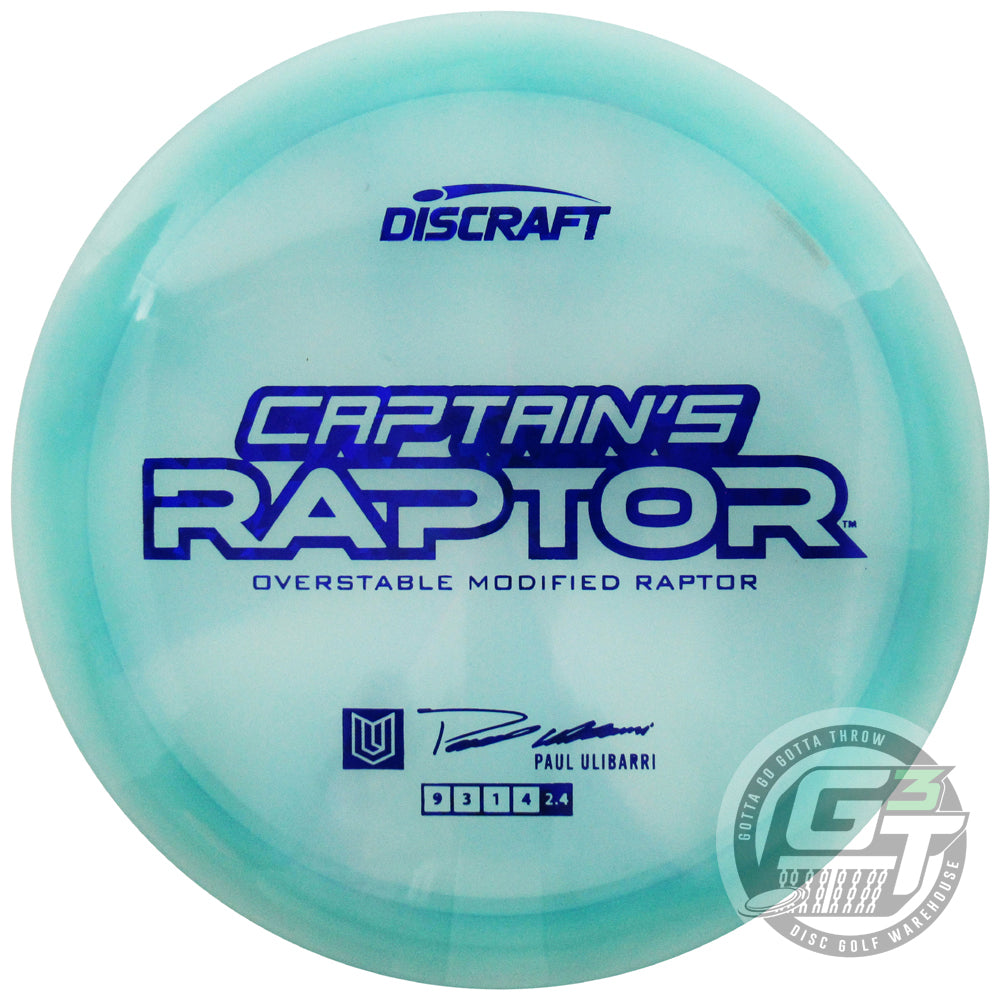 Discraft Limited Edition 2025 Paul Ulibarri Swirl Elite Z Captain's Raptor Fairway Driver Golf Disc