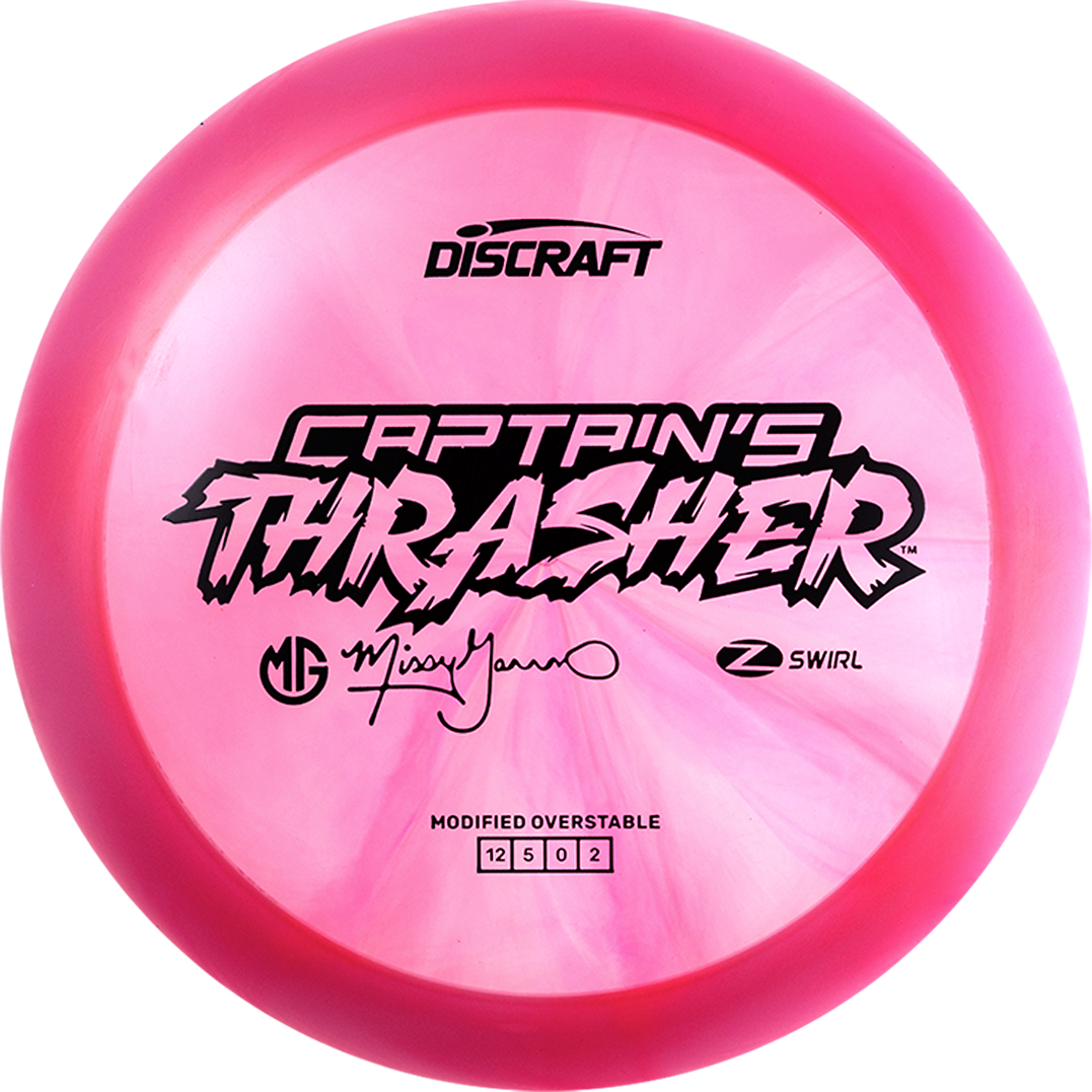 Discraft Limited Edition 2026 Missy Gannon Swirl Elite Z Captain's Thrasher Distance Driver Golf Disc